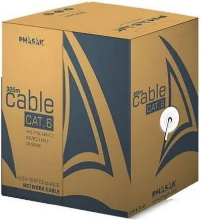 Bobina de Cable RJ45 FTP Phasak PHR 6312 Cat.6/ 305m/ Gris