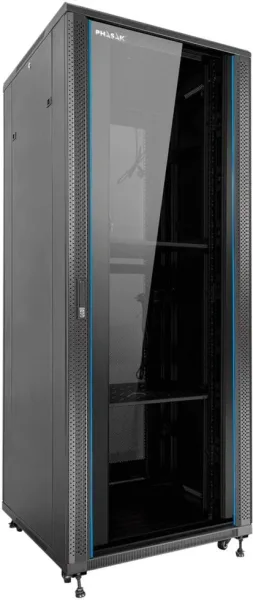 Armario rack de suelo 19 pulgadas phasak pro 37u negro 800x1000 montado pho 8137