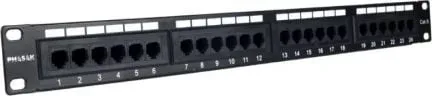 Patch Panel Phasak PU 2956/ 24 Puertos/ Cat.6/ Altura 1U