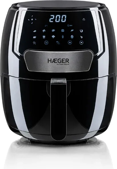 Freidora Inteligente Air Feast Digital 4.2L Negro Haeger