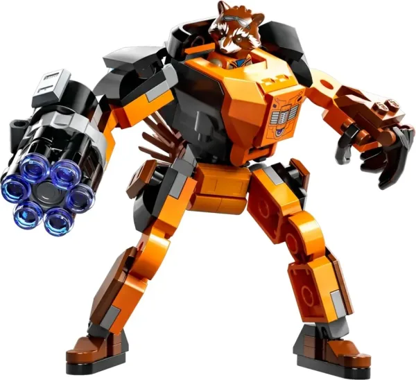 Lego marvel avengers rocket armadura robótica