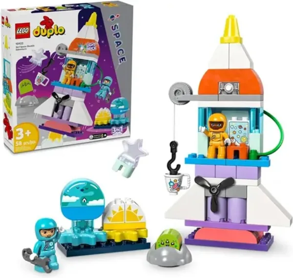 Lego duplo aventura en lanzadera espacial 3 en 1