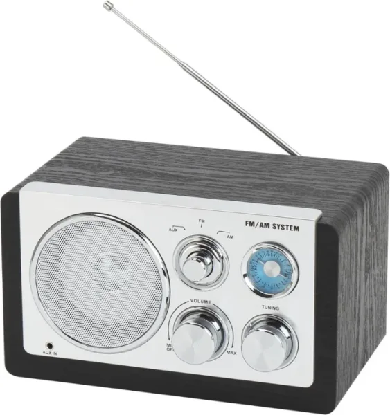 Radio Denver de Diseño Moderno Negra