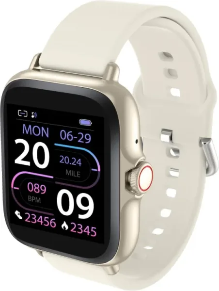 Smartwatch Denver Bluetooth con Sensor de Frecuencia Cardiaca Blanco