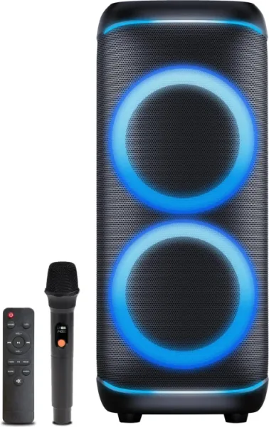 Altavoz Denver Bluetooth Bps-4 70 Funcion de Luz 2 Woofers 10"