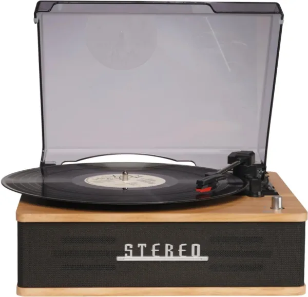 Tocadiscos Retro Denver Vpb-262Lw Bluetooth y Altavoces Tapa Blanca