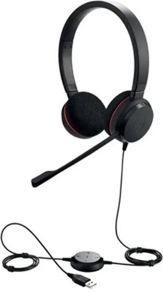 Auriculares jabra evolve 20 ms stereo negro