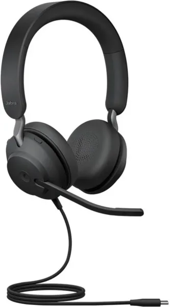 Auriculares jabra evolve2 40se ms stereo negro