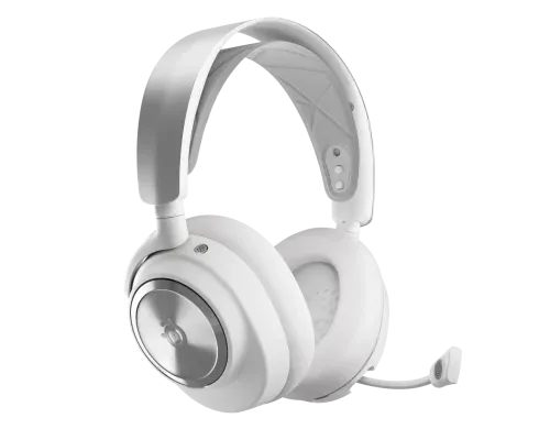 Steelseries Arctis Nova Pro Wireless Auriculares Inalámbrico y alámbrico Diadema Juego Bluetooth Plata, Blanco