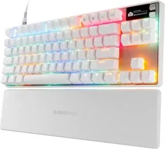 Steelseries APEX PRO TKL GEN 3 teclado Juego USB Inglés de EE. UU. Blanco