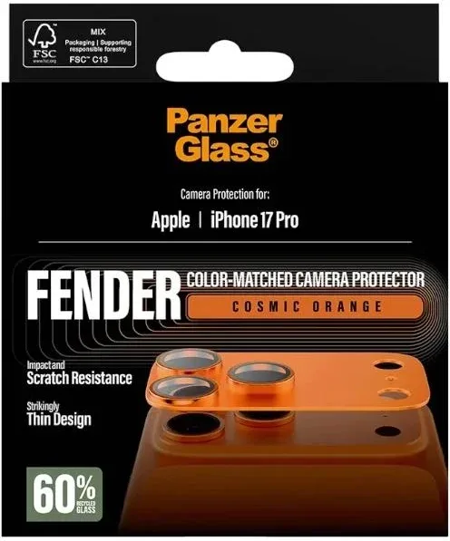Panzer Fender Prot. Cam iPhone 17Pro Cosmic Orange
