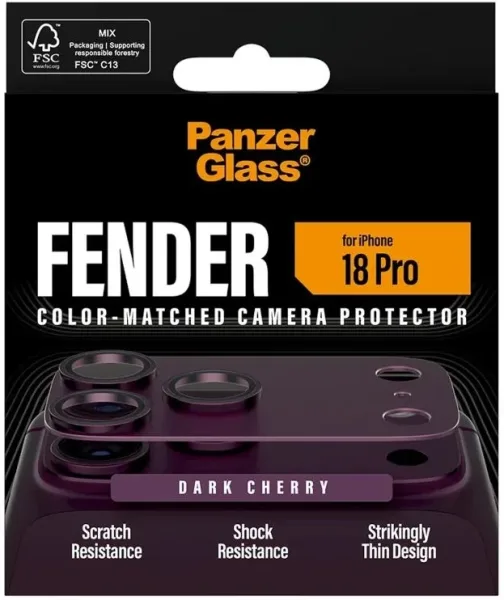 PanzerGlass Fender Camera Protec iPh 18Pro Cherry