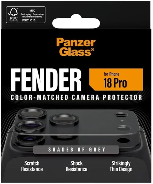 PanzerGlass Fender Camera Protect iPh 18Pro Grey