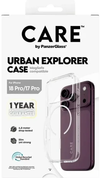 Care Urban Case Trasparent MagSafe IP 18Pro 17Pro