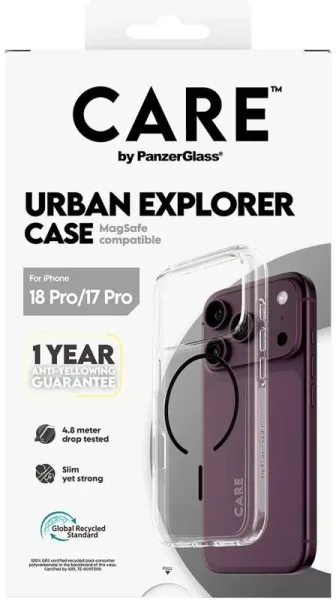 Care Urban Case Trans Black MagSafe IP 18Pro 17Pro