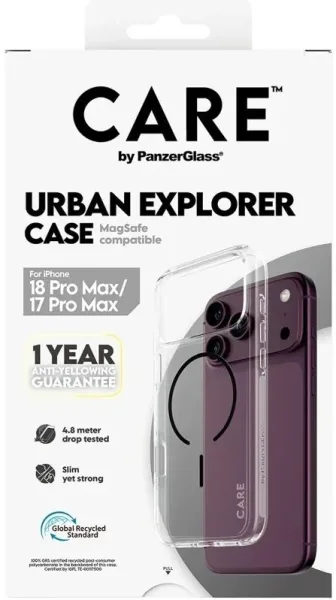 Care Urban Case Trans Black MagSafe IP 18PMx 17PMx