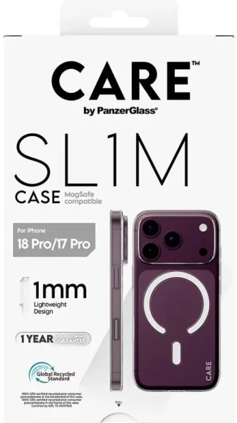 Care SL1M Case Transparent  MagSafe IP 18Pro 17Pro
