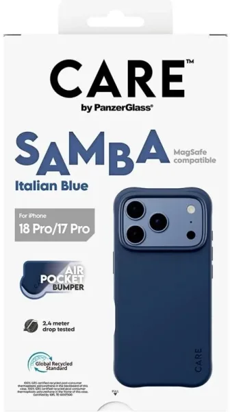 Care Samba Case ItalianBlue MagSafe IP 18Pro 17Pro