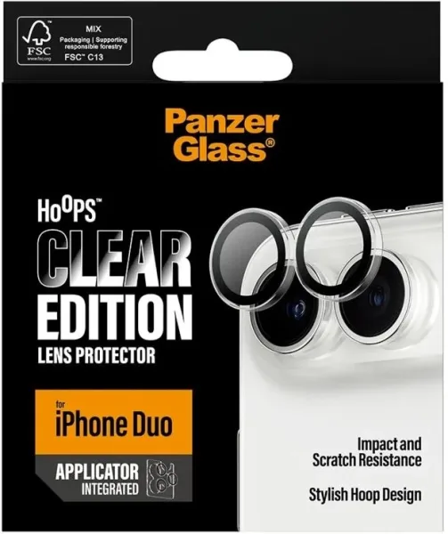 PanzerGlass Hoops Camera Prot iPhone Duo Transpare