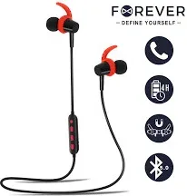 Auriculares Bluetooth forever 4sport bsh - 400 red color rojo y negro