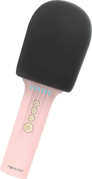 Microfono Bluetooth forever bms - 500 con altavoz rosa
