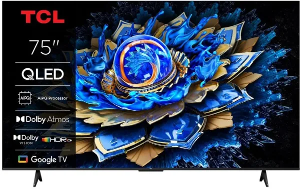 TCL 75T69C TV 75" QLED 4K Google TV Onkyo