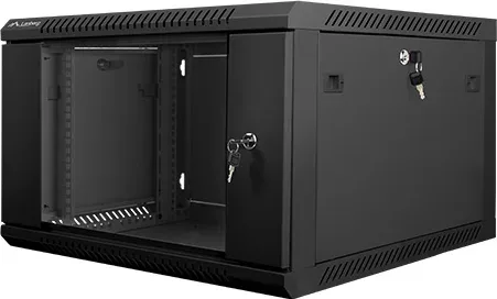 Armario rack lanberg 6u 600x600x368 auto ensamblado 19 pulgadas pulgadas hasta 60 kg negro