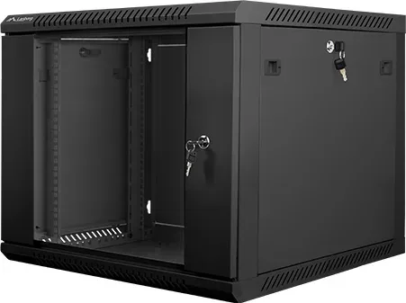Armario rack lanberg 9u 600x600x501 auto ensamblado 19 pulgadas hasta 60 kg negro