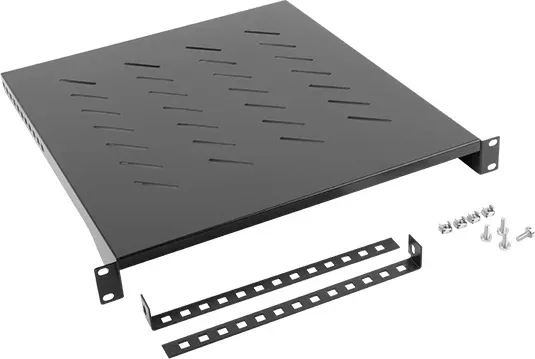 Bandeja lanberg fija 1u 483x500 mm hasta 25 kg rack de 19 negro