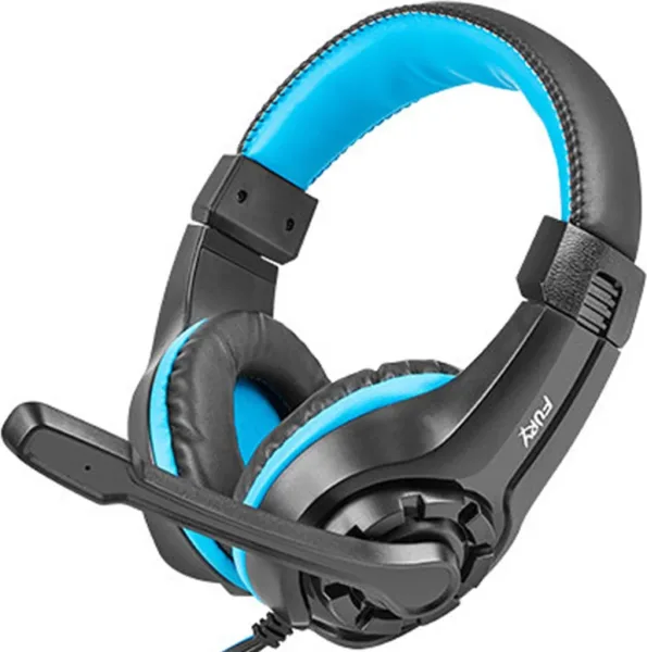 Auriculares gaming fury wildcat negro - azul