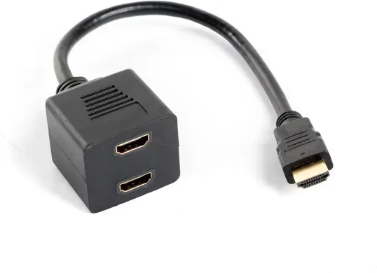 Adaptador Lanberg HDMI Macho/HDMI Hembra X2 Splitter 20Cm