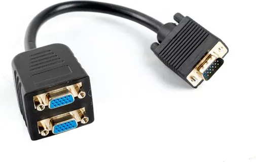 Adaptador lanberg VGA - VGA x2 20cm