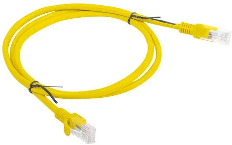 Cable red lanberg latiguillo cat.6 utp 1m amarillo fluke passed