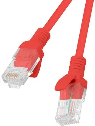 Cable red lanberg latiguillo cat.6 utp 0.5m rojo fluke passed