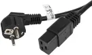 CABLE LANBERG ALIMENTACION CEE 7/7 A IEC 320 C19 1.8M 16A VDE NEGRO
