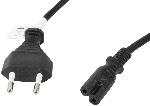 Cable de alimentacion lanberg ocho cee 7 - 16 a iec320 c7 1.8m