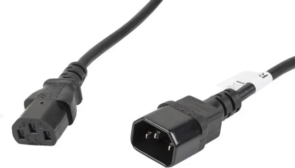Cable alargador lanberg alimentacion cpu iec320 c13 h -  iec320 c14 m vde 5m