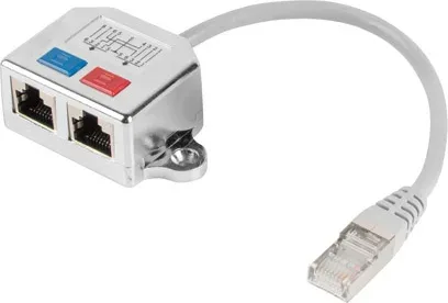 Adaptador lanberg splitter ethernet ftp rj45 a 2x rj45