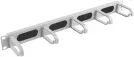 Organizador de Cables Lanberg 19" con Brush Panel 5 Rings- Type B 1U Gris