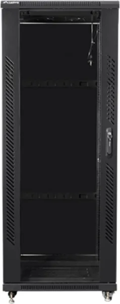 Armario rack lanberg de suelo 32u - 600x600x1603 19 pulgadas flat pack negro