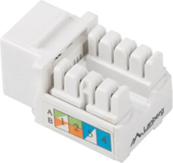 Conector keystone lanberg cat 5e utp rj45 90 grados