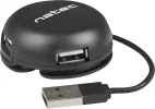 HUB NATEC BUMBLEBEE 4 PUERTOS USB 2.0 NEGRO