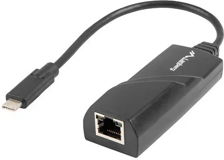 Adaptador lanberg USB tipo c 3.1 macho -  ethernet rj45 hembra -  0.15m