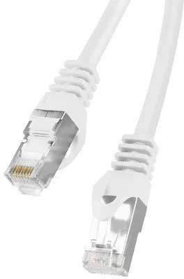 Cable red lanberg latiguillo cat.6 ftp 0.5m blanco fluke passed