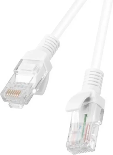 Cable red lanberg latiguillo cat.6 u - utp 1m blanco fluke passed
