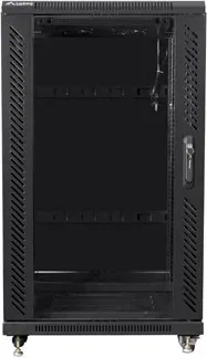 Armario rack lanberg 22u 600x600 autoensamblado 19 pulgadas hasta 60kg negro
