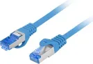 Cable Red Lanberg Latiguillo Cat.6A S/Ftp Lszh Cca 1M Azul Fluke Passed