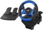 Volante y Pedales Genesis Seaborg 350 USB Vibracion Multiplataforma
