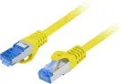 Cable Red Lanberg Cat.6A S/Ftp Lszh Cca 10M Amarillo Fluke Passed