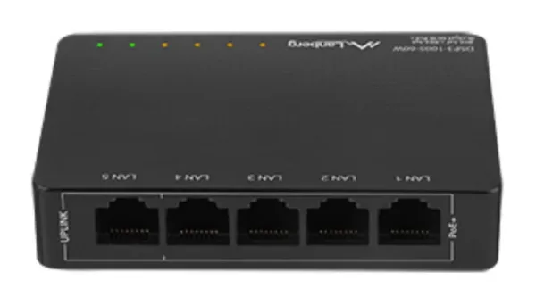 Switch Lanberg 5 Ptos Gbit PoE+4 Port PoE 30W/Port Max 60W